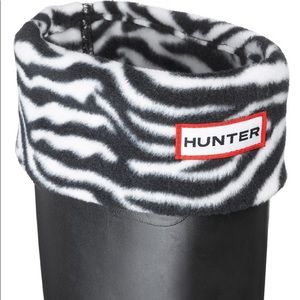 Hunter Zebra Print Fleece Socks - Tall